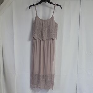 Elegant Lace Trim Dress